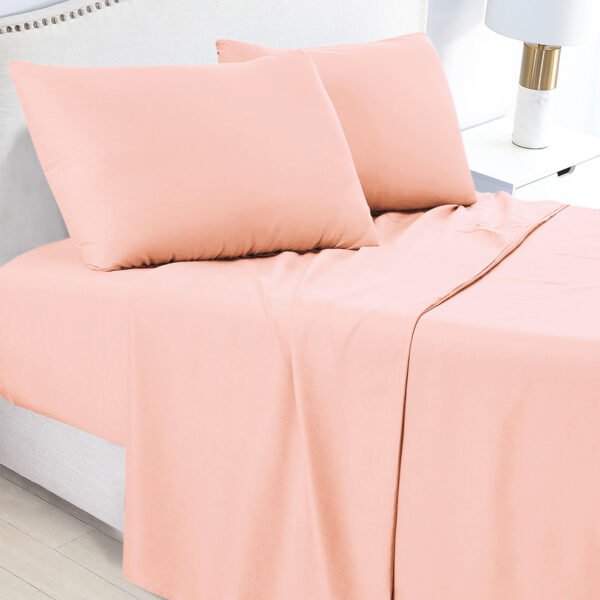 Blush-Soft-Microfiber-Bedsheet-with-pillows-ontario-canada