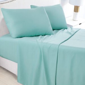 Baby-Blue-Soft-Microfiber-Bedsheet-with-pillows-ontario-canada